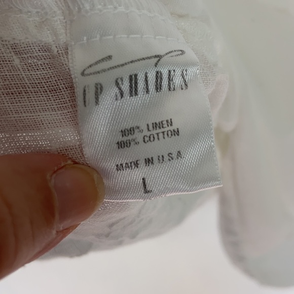 CP Shades Free People white embroidered linen top - Picture 6 of 6